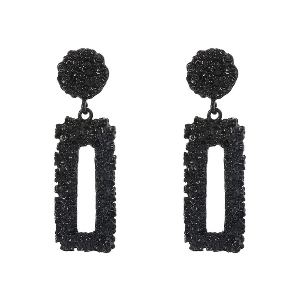 Just In🎉Large Geometric Statement Drop Earrings - Picture 2 of 5